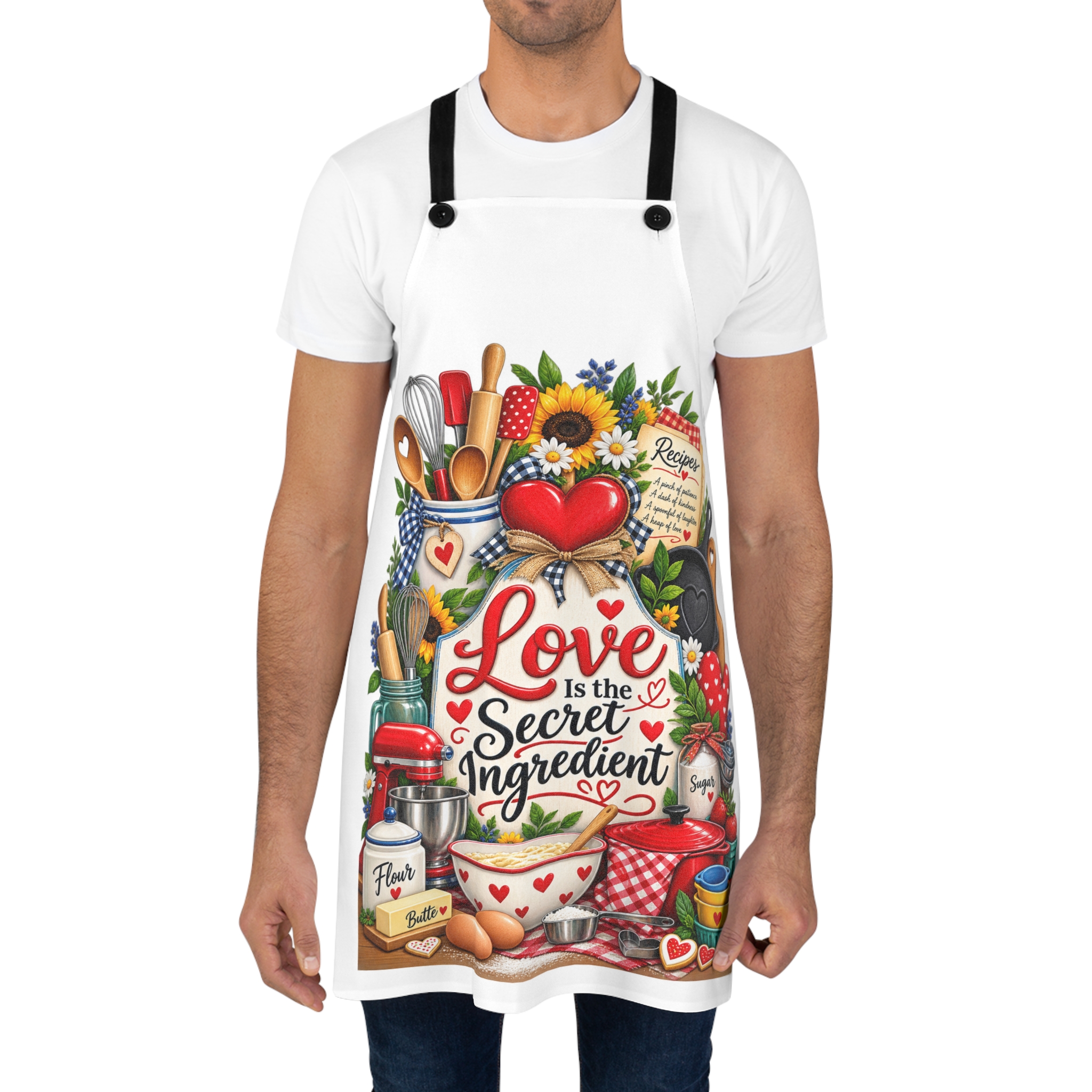 Love Is the Secret Ingredient™ Apron | Colorful Home Kitchen Collection - Image 4