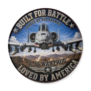 A-10 Warthog Military Tribute Memory Board | Air Force Veteran Gift | Aviation Wall Art | Patriotic Military Keepsake