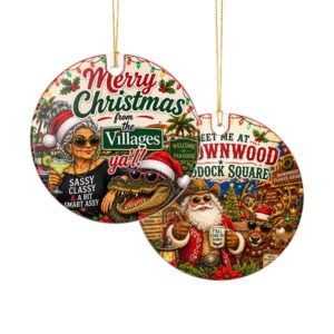 🎄🤠 Meet Me at Brownwood Paddock Square! 🎅✨ Western Christmas Ornament  Y’all, Christmas just rode into town! 🎄🤠✨