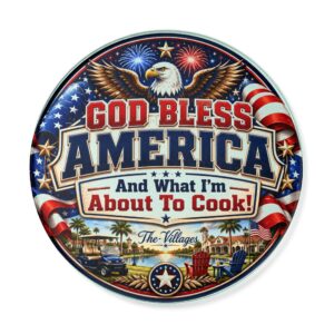 God Bless America™ Memory Board | The Villages Florida Patriotic Keepsake Serving Platter | American Heritage Gift