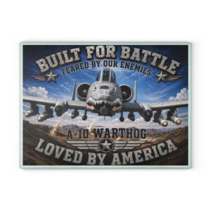 ✈️ A-10 Warthog Military Tribute Memory Board 11" × 15" Premium Tempered Glass 💲59.99 • FREE U.S. SHIPPING