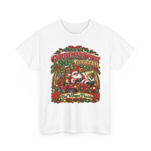 🎅 My Christmas Spirit Is 90% Cocktail T-Shirt, The Villages Florida Christmas Golf Cart Santa Shirt